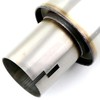 TOTALFLOW 22016N Straight Through Universal 2-1/2" Inch Notched Ends Exhaust