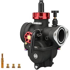 NIBBI PE22FL Carburetor, 22mm Carburetor fit 125cc 130cc 140cc Flange Motorcycle Engine with Carb Jets - For Dirt Pit Bike Mini Bike Motocross Predator212 Apollo Tao Tao SSR125