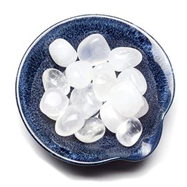 Cherry Tree Collection 1/2 Pound Polished Stones - 1/2" - 1" Size Tumbled Stones - Tumbled Crystals Bulk for Healing, Reiki, Chakra (Quartz)