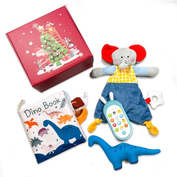 Richgv Christmas Sets Baby books Baby Phone Toys Baby Gifts for Newborn Sensory Toy for Babies