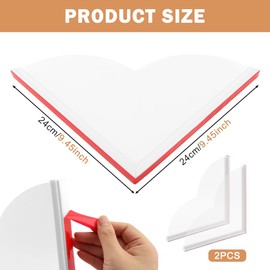 2 Pack Shower Splash Guard, Shower Corner Water Guard Bathtub Water Splash Guards to Keep Water in Tub Waterproof Self-Adhesive Shower Corner Silicone Clear Shower Blocker for Washbasin, Tubs, Sinks