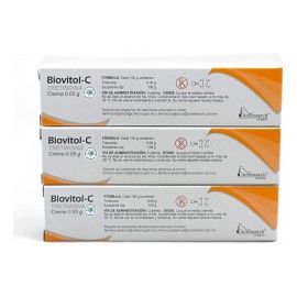 3 Biovitol-c Tretinoína Crema 0.05% C/20 G Bioresearch Todo Tipo De Piel Noche