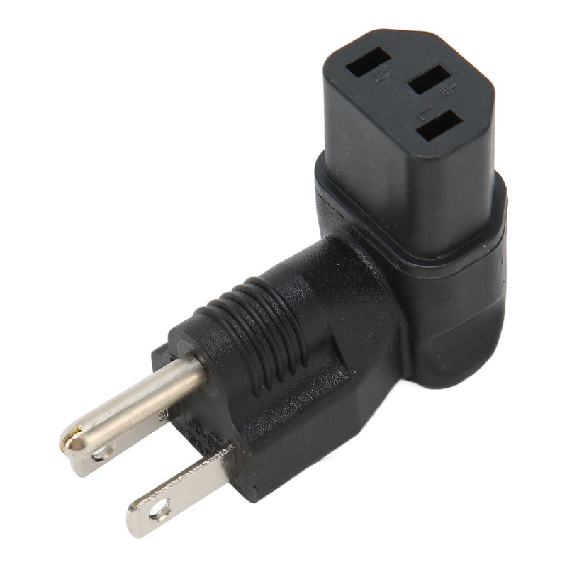 4pcs for NEMA 5‑15P to IEC320 C13 Converter 90 Degree