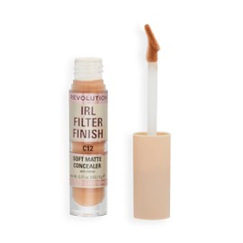 Revolution Beauty, IRL Filter Finish Concealer, Full Coverage, Oil Free, Long Lasting & Lightweight Formula, Infused with Hyaluronic Acid, Vegan & Cruelty Free, C12, 0.21 Oz