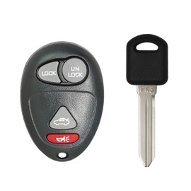Keyless2Go Repuesto para llave de coche de entrada sin llave que utilizan 4 botones L2C0007T 10335582-88 control remoto, autoprogramación con llave de coche PK3 sin cortar B97