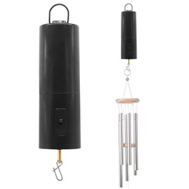 Moicstiy 1 Pack Wind Spinner Motor Hanging Display Rotating Motor Battery Operated Multi-Purposes Rotatable Hook for Garden Outdoor Decoration(Black)