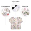 Wildflowers Kids Art Smock Waterproof Artist Painting Aprons Long Sleeve