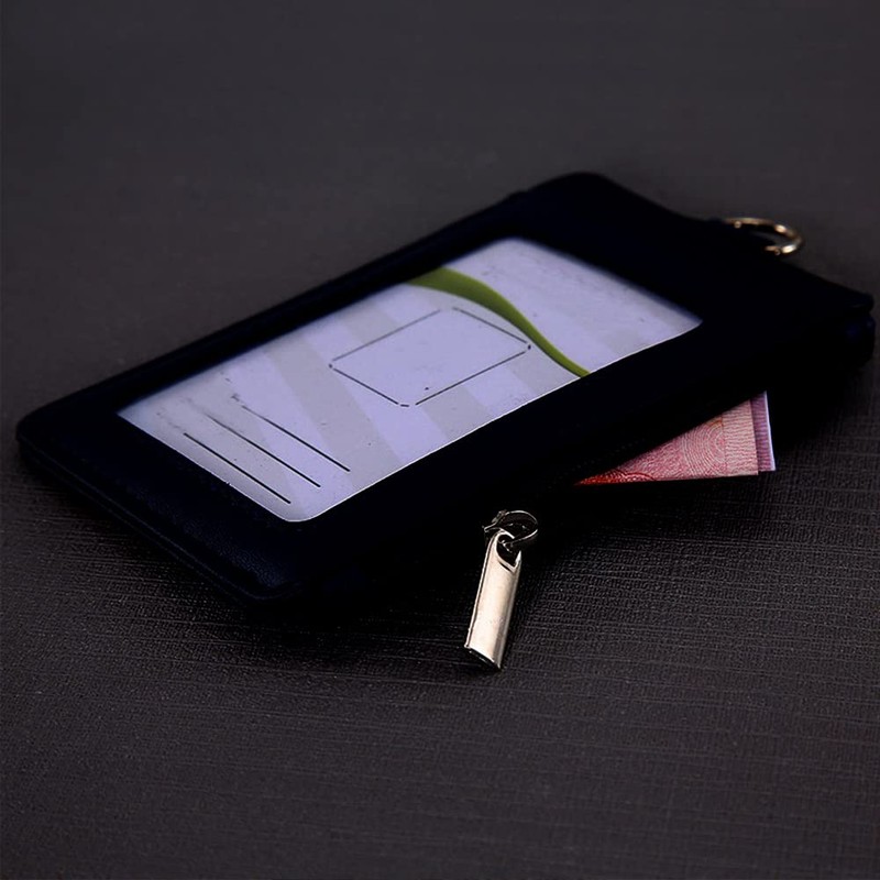 SwirlColor Bus Pass Badge Holders Artificial Leather ID Credit Card