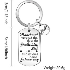 BOHJPIS Keyring for Women, Gifts for Mum, for Sisters, Keyring Gifts for Women, Inspirational Gifts for Girlfriend, Sister, Colleague, Wife and Mother, steel
