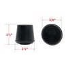 Shepherd Hardware 8620E 3/4-Inch Inside Diameter Rubber Chair Leg Tips,