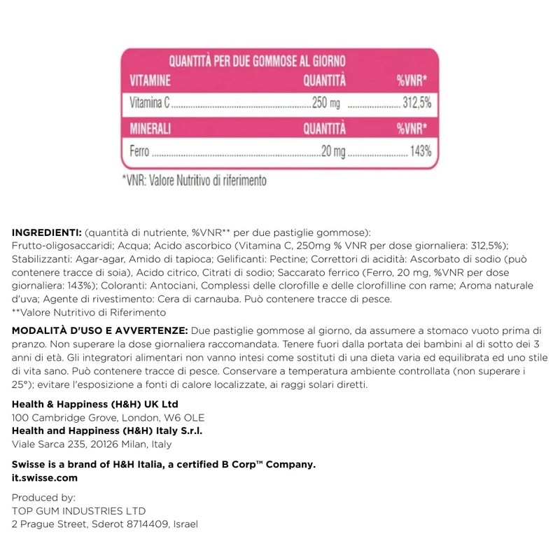 SWISSE Ultiboost - Ferro Integratore per Supporto Formazione di Globuli