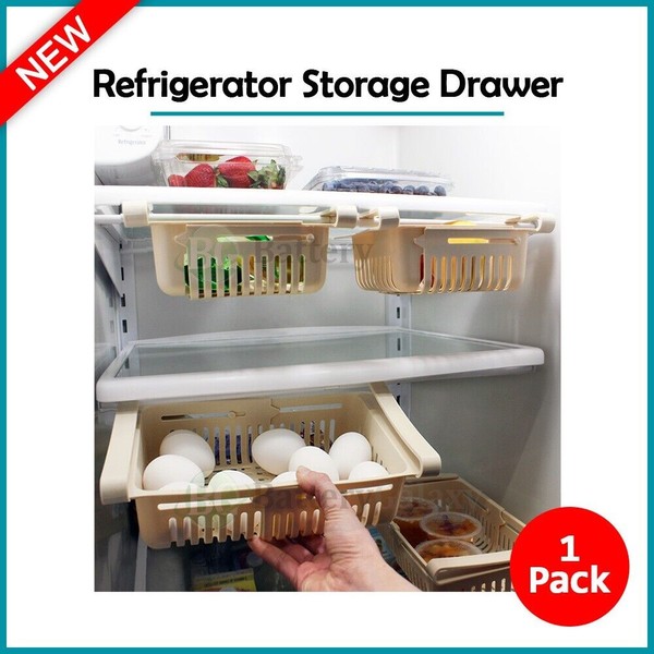 Fenzer Refrigerator Fridge Food Egg Storage Box Rack Drawer Shelf