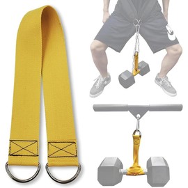 J Bryant Fitness Dumbbell Loading Strap for Dip Belt Weight Plate Loading Strap Heavy Duty Weight Belt Accessories - Color: Orange
