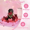 D4DREAM Dog Valentines Day Card - 3D Puppy Pop Up