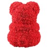 Rose Flower Bear Artificial Rose Flower Hugging Bear for Valentines