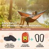 SZHLUX Camping Hammock Double & Single Portable Hammocks with 2