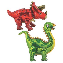 Fun Express Dinosaur Mylar Centerpieces – Fun Dinosaur-Themed Party Decor for Birthdays Baby Showers & Special Occasions – Perfect for Dinosaur Celebrations & Themed Parties – 2 Pieces