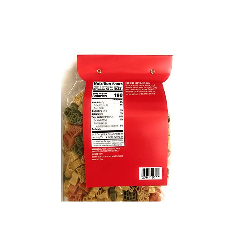 Holiday Pasta with Christmas Shapes