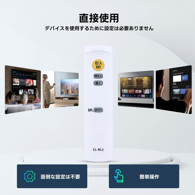 Ceiling Light Remote Control CL-RL1 (Formerly R5.0-D) for IRIS OHYAMA