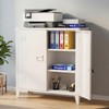MIOCASA Metal Storage Cabinet with Locking Double Doors, Lockable Steel