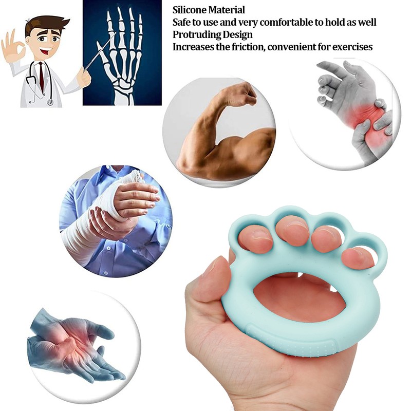 Finger Strength Trainer Hand Grip Exerciser Strengthener Silicone for Children