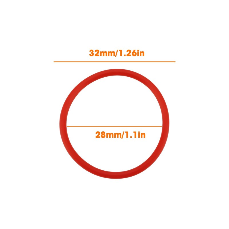SG Store 4x Red Front Fork O-rings OD35.2xID32mm Compatible with