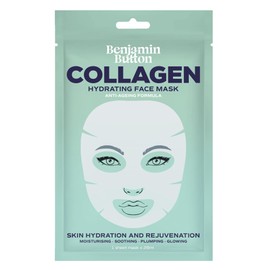 Benjamin Button® Hydrolysed Collagen & Hyaluronic Acid Face Mask | Instant Plumping & Anti-Aging | Premium Korean Beauty Treatment (1 Count (Pack of 1))