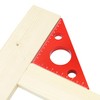 WEITARI Aluminum Alloy Triangle Ruler,45 Degree Angle Ruler,Carpentry Squares,Precision Woodworking