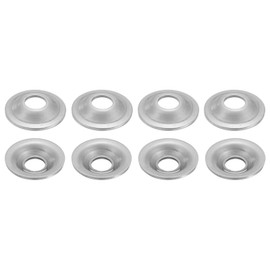 sourcing map 8 Pcs M10 Arbor Washer, 2x32mm 304 Stainless Steel Bench Grinder Arbor Washer for Bench Grinder Polisher Wire Wheel Buffing, Silver