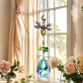 Sun Catchers for Windows Bee Crystal Suncatcher Rainbow Maker Hanging Crystals for Windows Colorful Home Garden Decoration