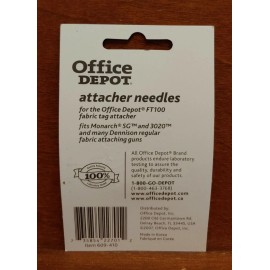 Office Depot Attacher Needles 2Pk for Office Depot FT100 Fabric Tag Attacher NEW