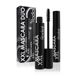 Rodial XXL Mascara Duo 2 x 13ml- Supercharged Volume and Intense Black Color - Long-Wear, Clump-Free, Lash Conditioning Formula with Beeswax and Collagen - Full, Glossy Lashes All Day