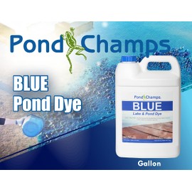 Blue Lake and Pond Dye - One Gallon of Professional Lake & Pond Dye - Treats Up to 1 Acre - Royal Blue Color - Safe for Fish, Wildlife, Pets & Children