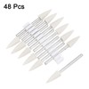 uxcell 6mm Wool Felt Mounted Points Conical Polishing Bits Burrs