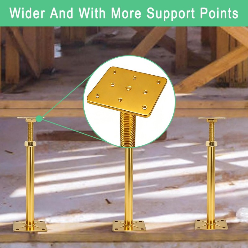 6 PCS House Floor Jacks Post Pole for Leveling, 12"