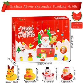 Tayuvira Ducks Advent Calendar 2024, 24 Days Rubber Duck Toy Christmas Calendar 2024, Rubber Ducks Bath Toy Baby Advent Calendar, Rubber Duck Christmas Countdown Calendar for Children