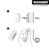 Wagner Doorstop Screw OR Glue Wall - 40 x 40