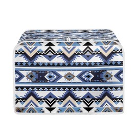ZFRXIGN Western Toaster Covers 2 Slice Wide Slot Dust Cover Case with Handle Toaster Cover Aztec Case Small Appliance Covers Toaster Bag Protector Blue Tribal Navajo Southwestern