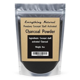 Extra Large Activated Charcoal Powder. Food Grade, Alleviates Gas & Bloating, Natural Teeth Whitener, Rejuvenates Skin, Promotes Natural detoxification derived from Coconut Shells