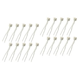 FINELED Mr16 CeramicLED Halogen Wire Connector Base Socket,Mr11 G4 Gu5.3 G6.35 Lamp Holder for 12V Halogen & Led Bulb(20PCS)