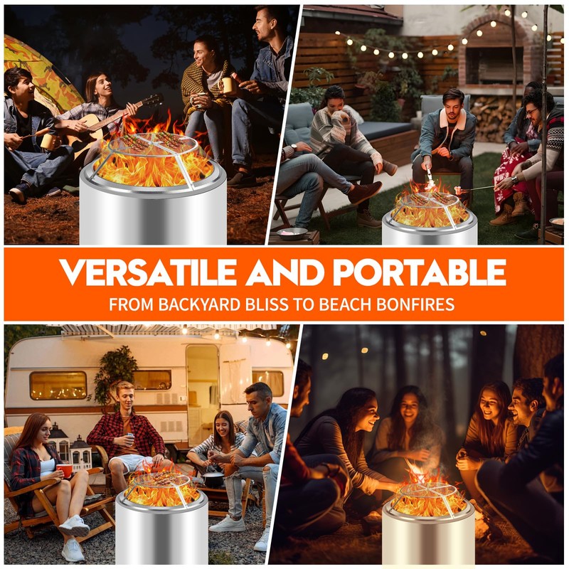 PWSOMJ Fire Pit Spark Screen for Solo Stove Bonfire, 19.5