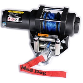 Mad Dog 3500 lb Winch Mount Combo Can-Am w/Synthetic Rope Outlander L 450 500 570 MAX '15-16