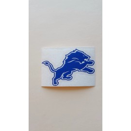 Detroit Lions lion logo 3" White or Blue Vinyl Decal Truck Car Window - Blue