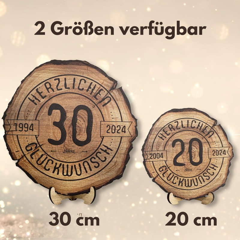 DARO Design - Wooden Disc - 45 Years - Size