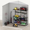 DWVO 6x4ft Storage Shed for Outdoors, Metal Sturdy Weatherproof Tool