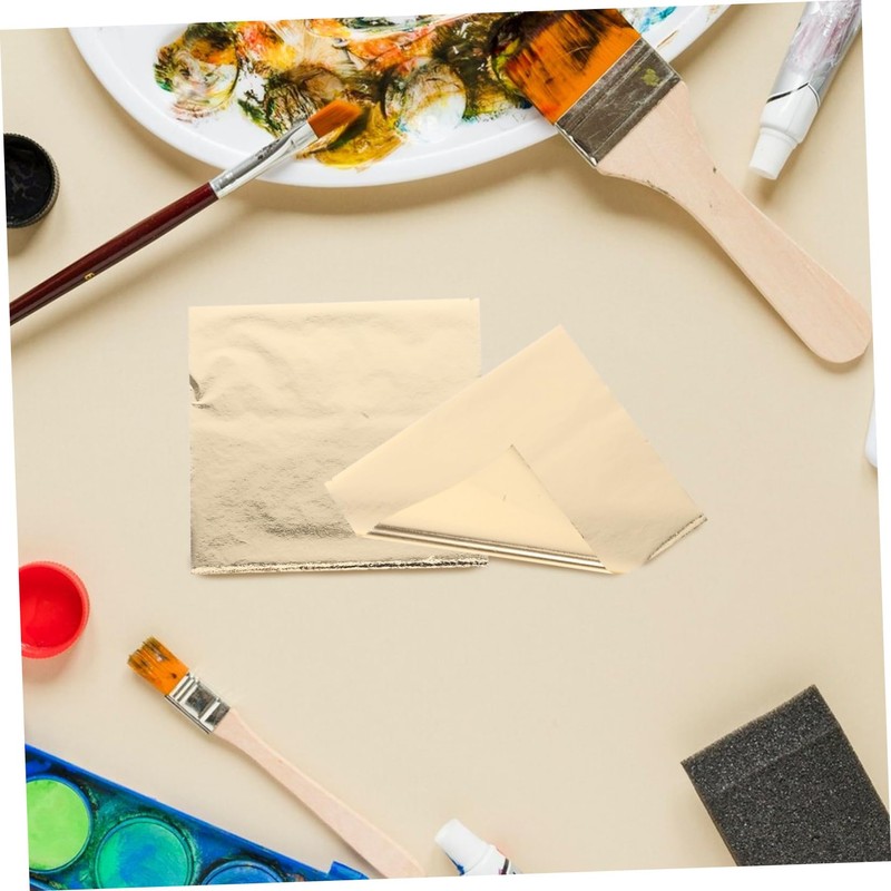 IWOWHERO Decoration 100pcs Gold Foil Sheets Foil Sheets for Crafts