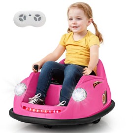 Costway 12V Rechargeable Battery Kids Ride on Electric Bumper Car Toy w/Remote Control