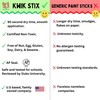 Kwik Stix Solid Tempera Paint Sticks, 6 Classic Colors, Washable