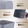 Amyhill 10 Pcs Square Plastic Trash Can Wastebasket Small Garbage
