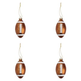 Bioworld Football Glass Hanging Adult Ornament